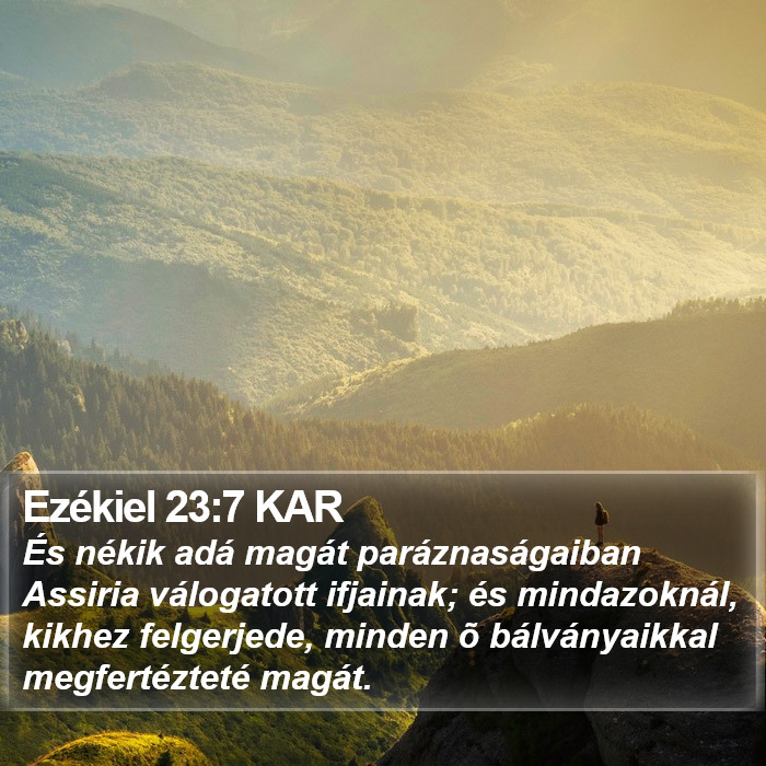 Ezékiel 23:7 KAR Bible Study