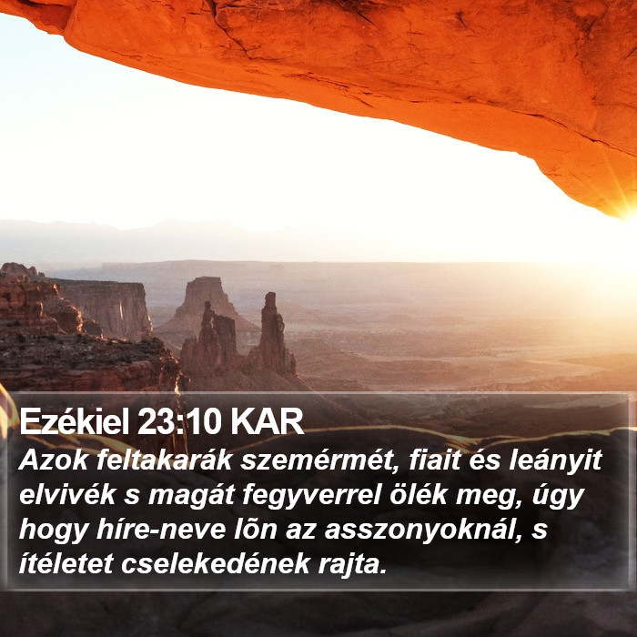 Ezékiel 23:10 KAR Bible Study