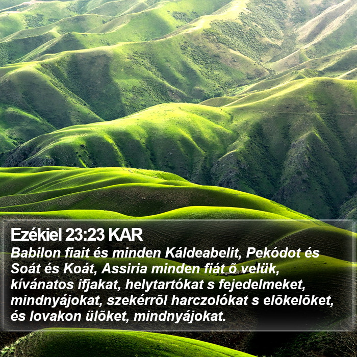 Ezékiel 23:23 KAR Bible Study