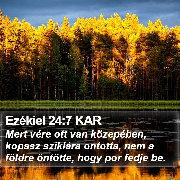 Ezékiel 24:7 KAR Bible Study