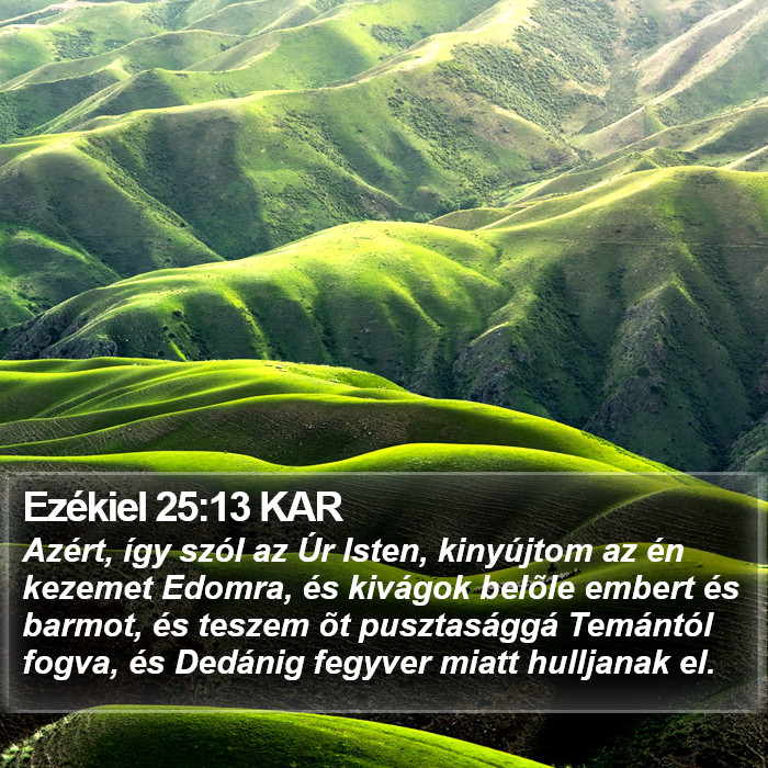 Ezékiel 25:13 KAR Bible Study