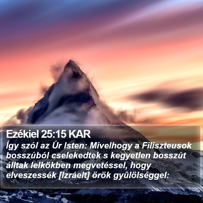 Ezékiel 25:15 KAR Bible Study