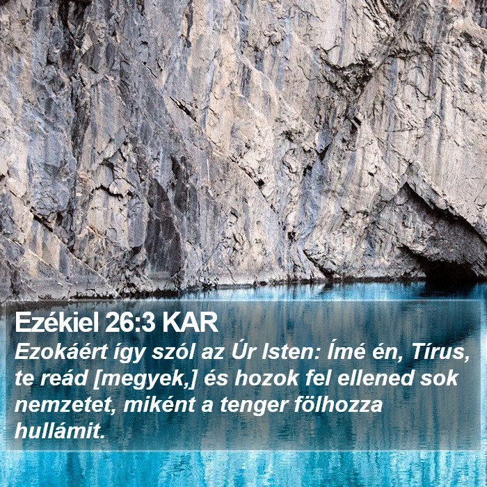 Ezékiel 26:3 KAR Bible Study