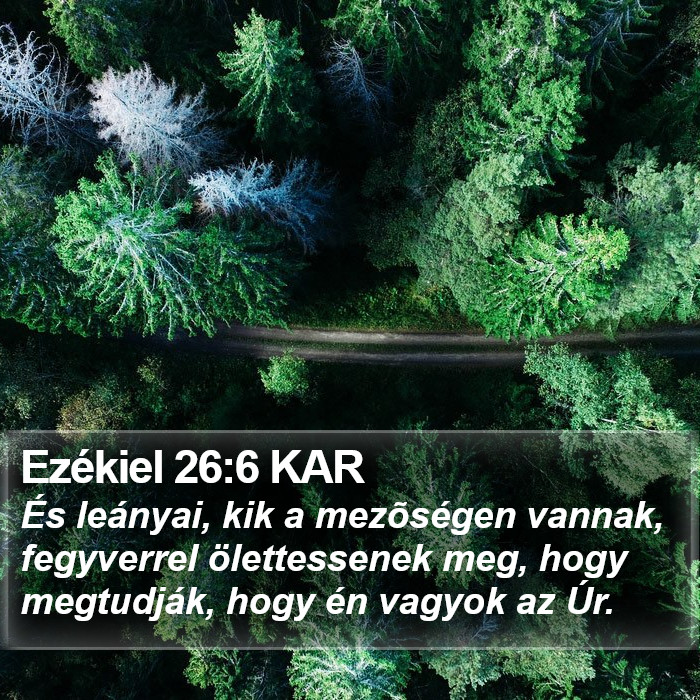 Ezékiel 26:6 KAR Bible Study