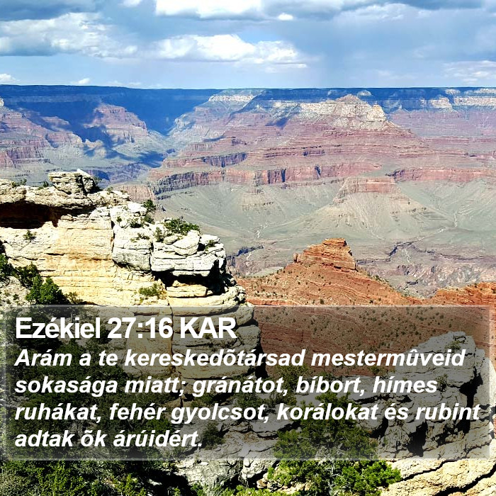 Ezékiel 27:16 KAR Bible Study