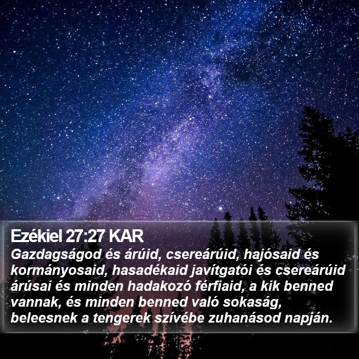 Ezékiel 27:27 KAR Bible Study