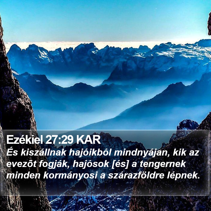 Ezékiel 27:29 KAR Bible Study