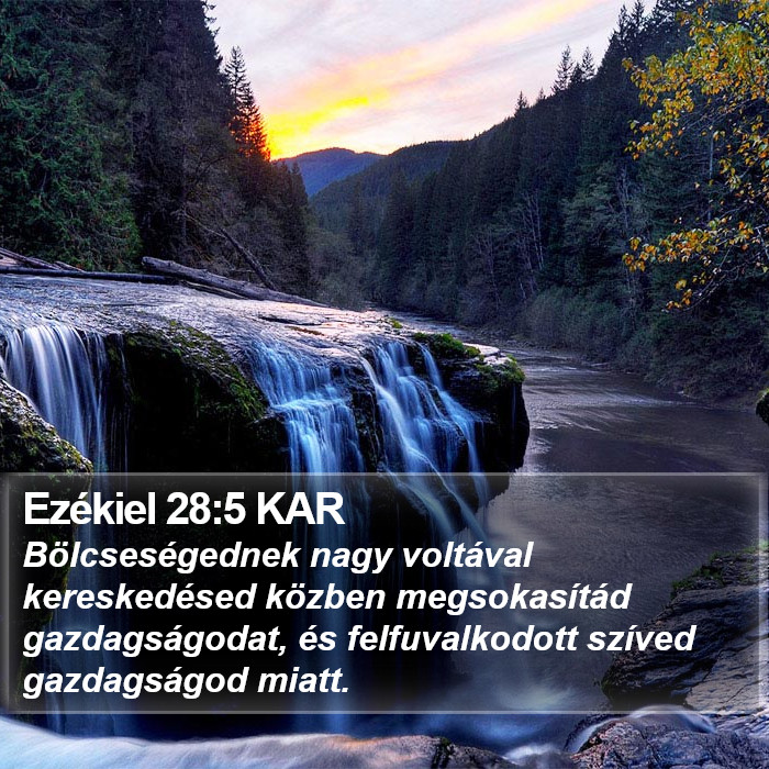 Ezékiel 28:5 KAR Bible Study