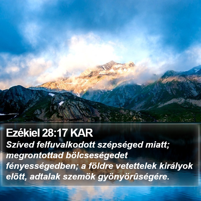 Ezékiel 28:17 KAR Bible Study