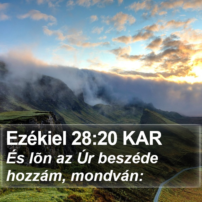 Ezékiel 28:20 KAR Bible Study