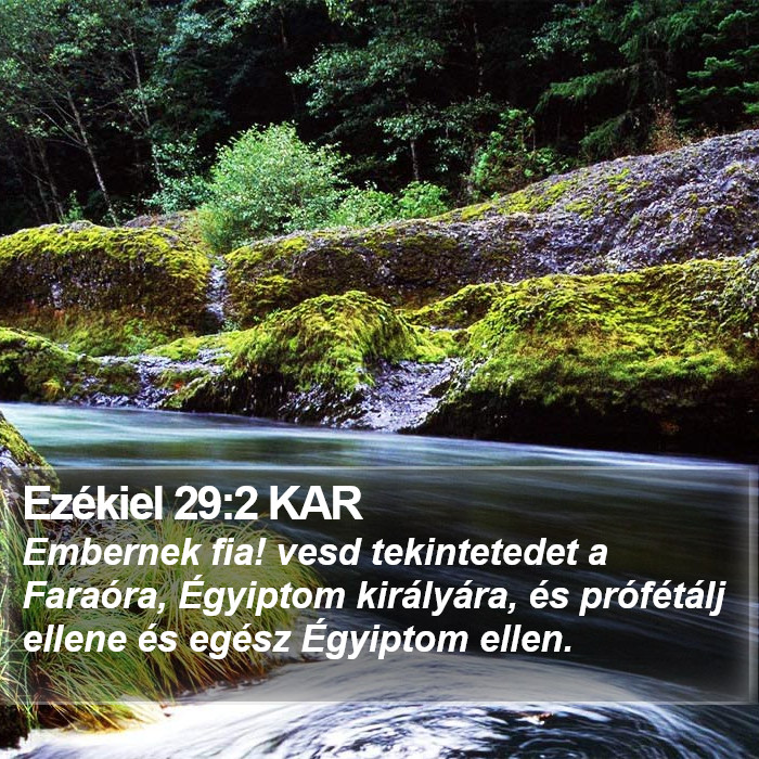 Ezékiel 29:2 KAR Bible Study