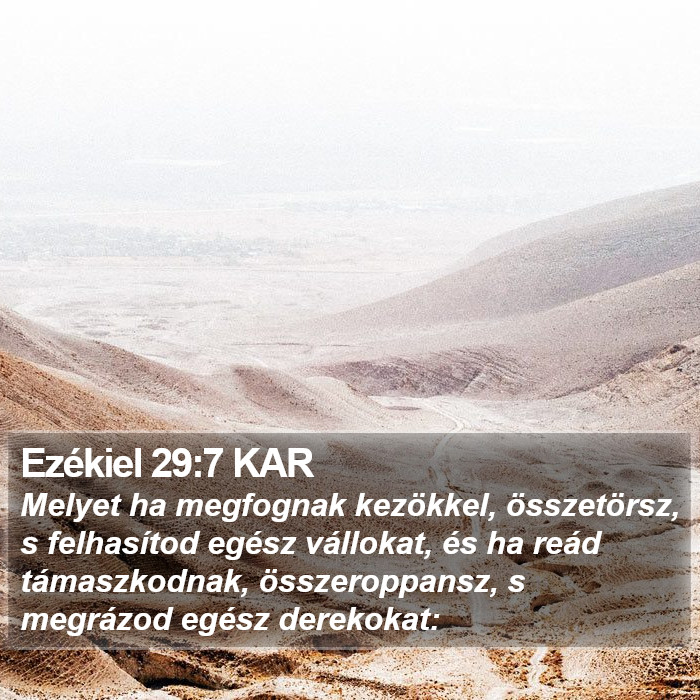 Ezékiel 29:7 KAR Bible Study