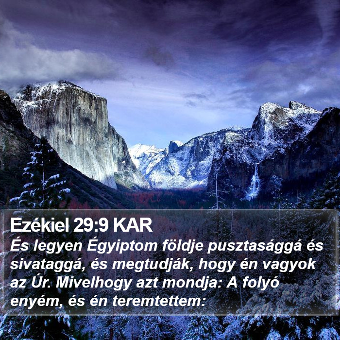 Ezékiel 29:9 KAR Bible Study