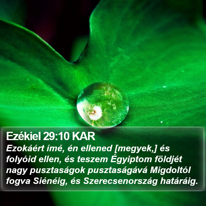 Ezékiel 29:10 KAR Bible Study