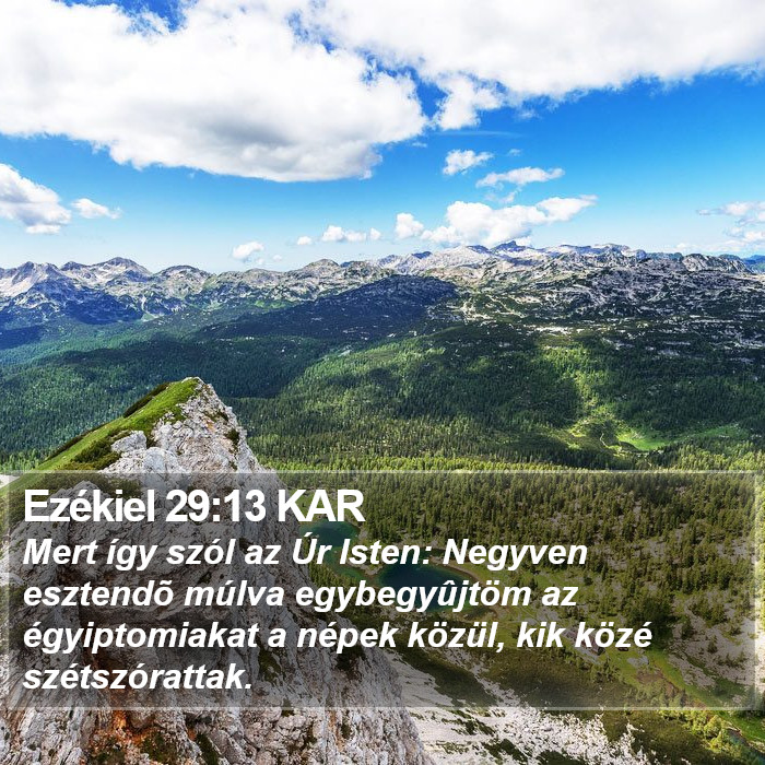 Ezékiel 29:13 KAR Bible Study