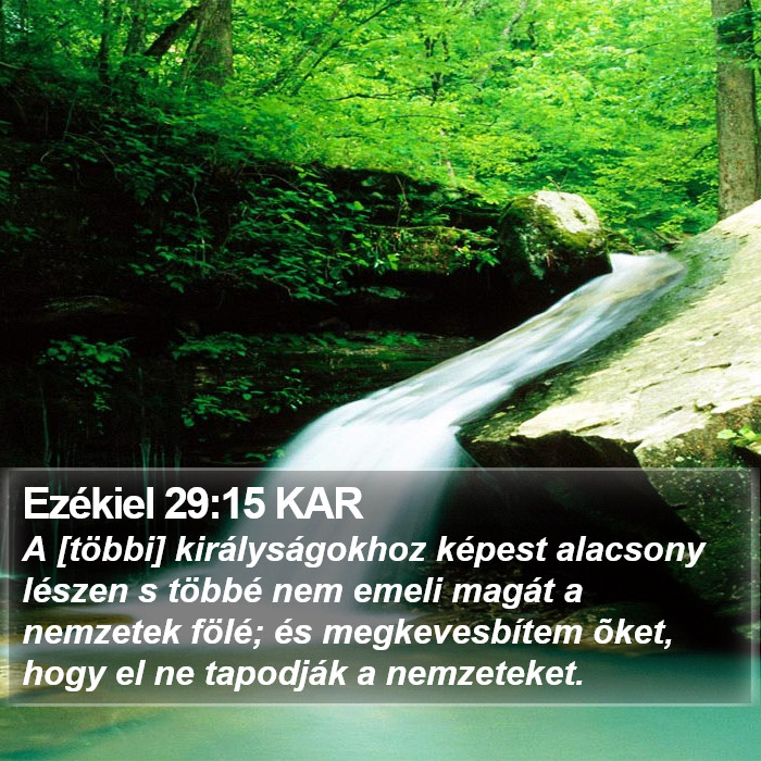 Ezékiel 29:15 KAR Bible Study