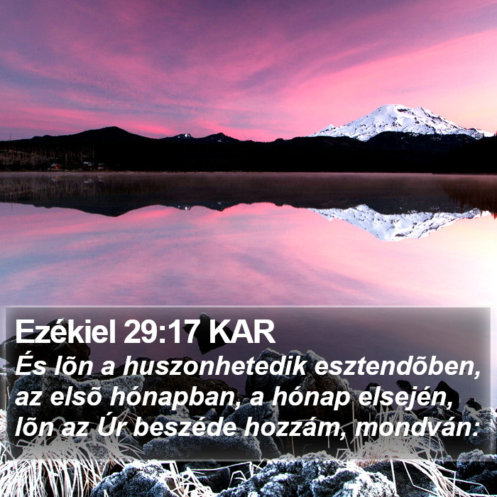 Ezékiel 29:17 KAR Bible Study