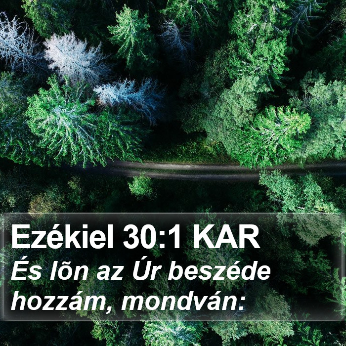 Ezékiel 30:1 KAR Bible Study