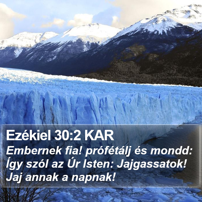 Ezékiel 30:2 KAR Bible Study