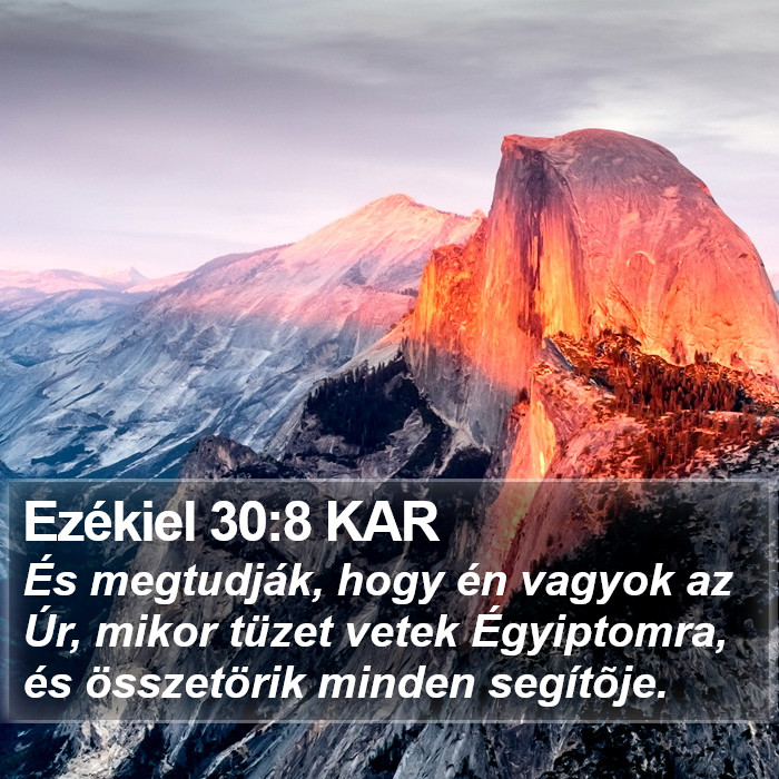 Ezékiel 30:8 KAR Bible Study