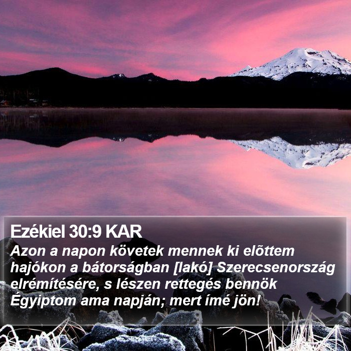 Ezékiel 30:9 KAR Bible Study