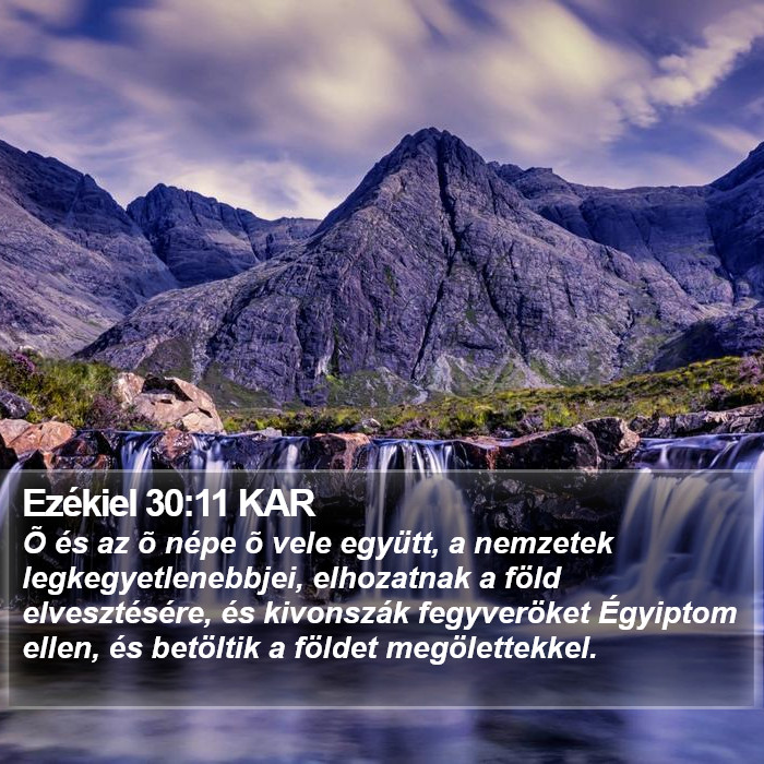 Ezékiel 30:11 KAR Bible Study