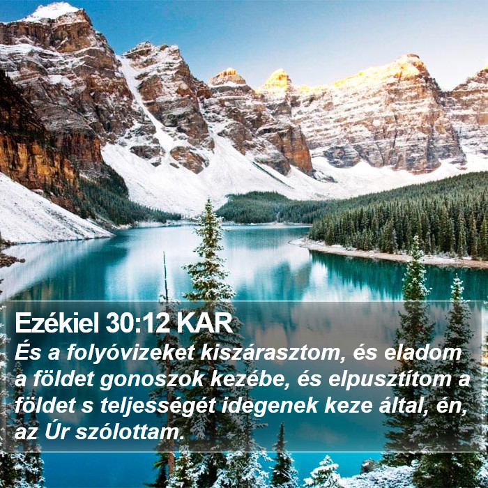 Ezékiel 30:12 KAR Bible Study