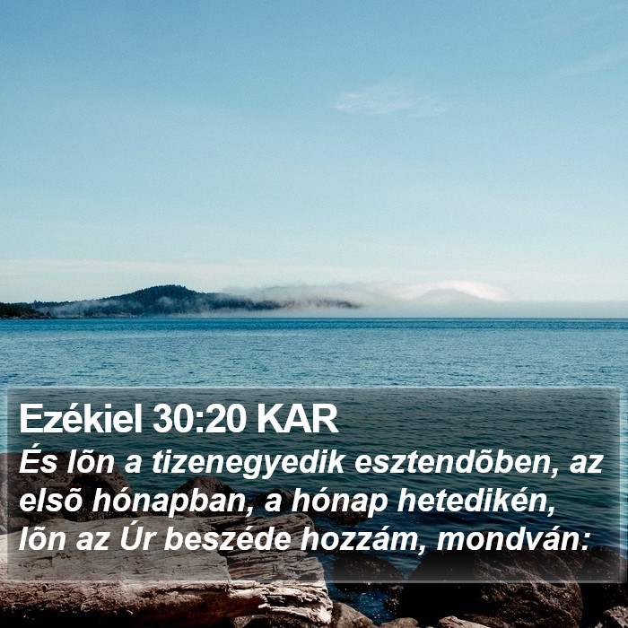 Ezékiel 30:20 KAR Bible Study