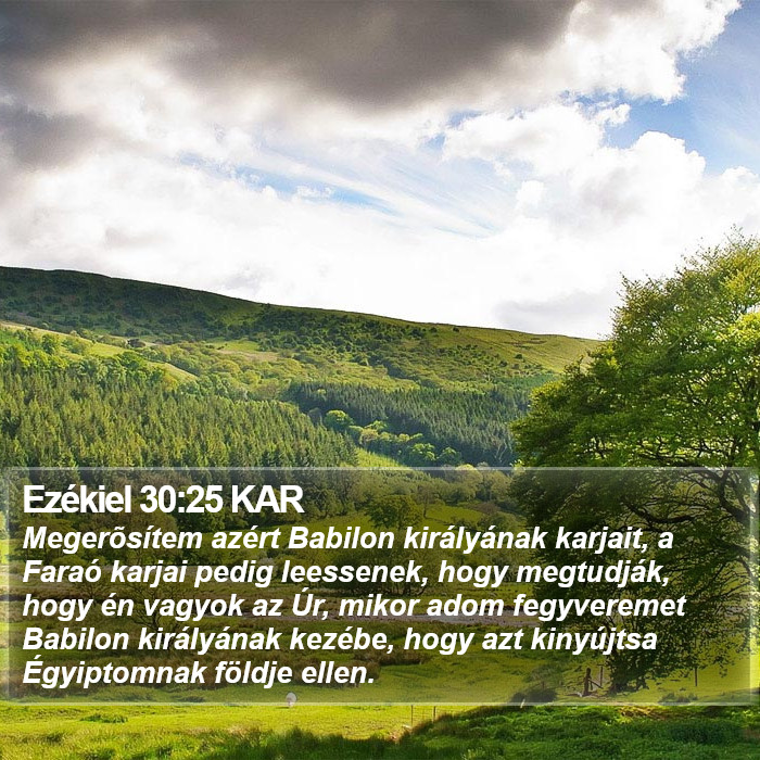 Ezékiel 30:25 KAR Bible Study