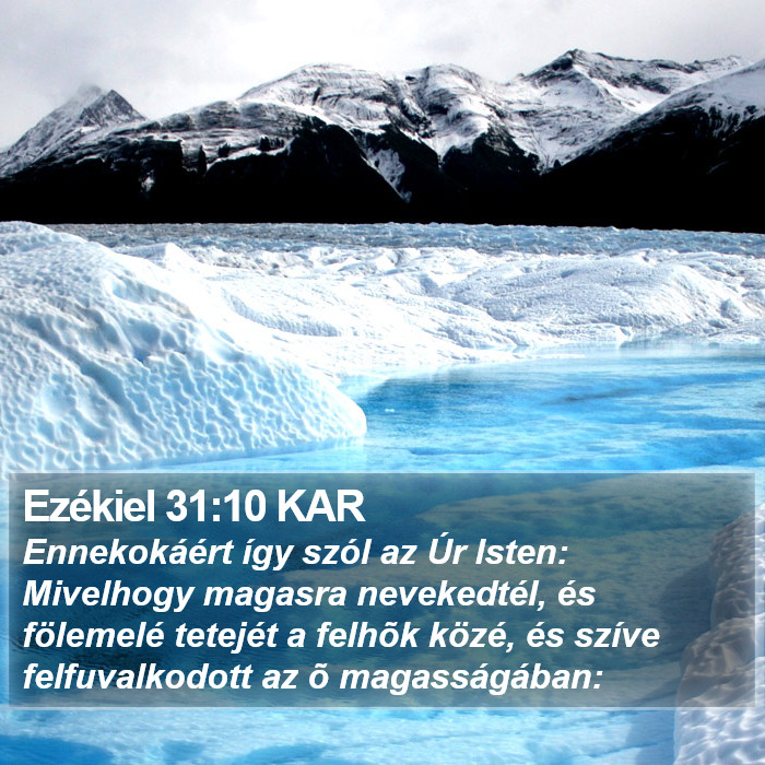 Ezékiel 31:10 KAR Bible Study