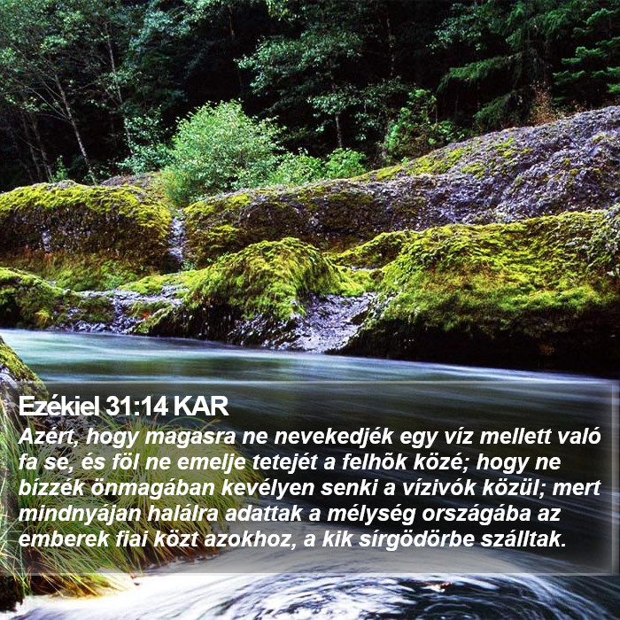 Ezékiel 31:14 KAR Bible Study