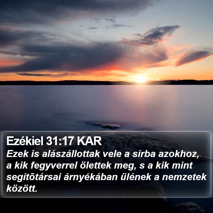 Ezékiel 31:17 KAR Bible Study