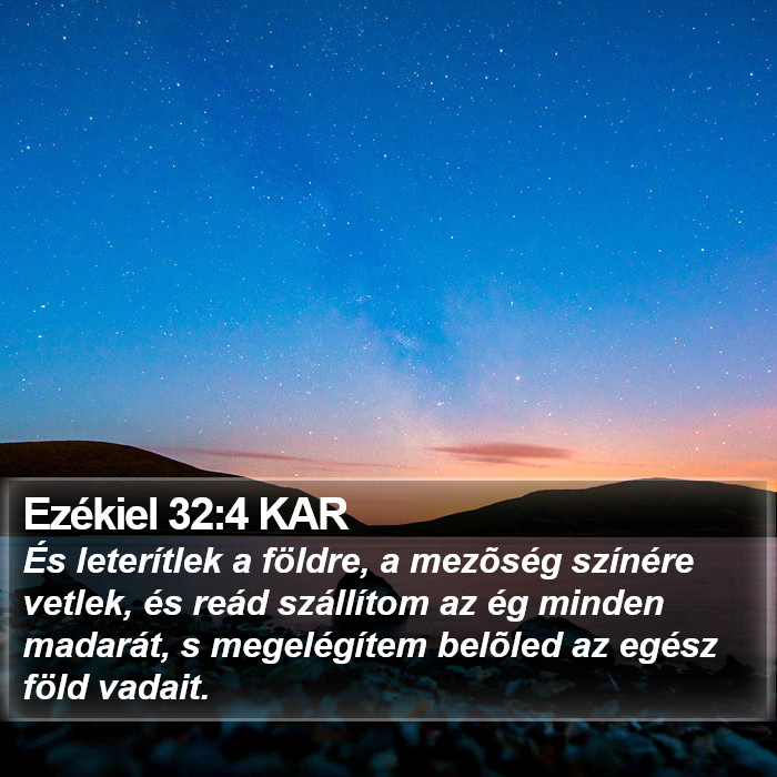 Ezékiel 32:4 KAR Bible Study