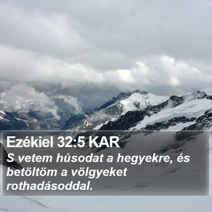 Ezékiel 32:5 KAR Bible Study