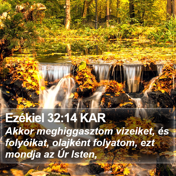 Ezékiel 32:14 KAR Bible Study