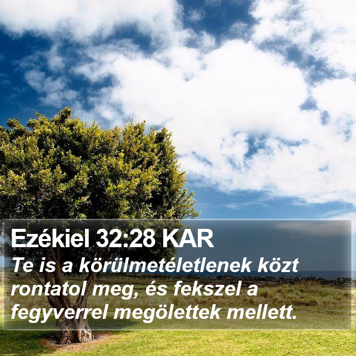 Ezékiel 32:28 KAR Bible Study