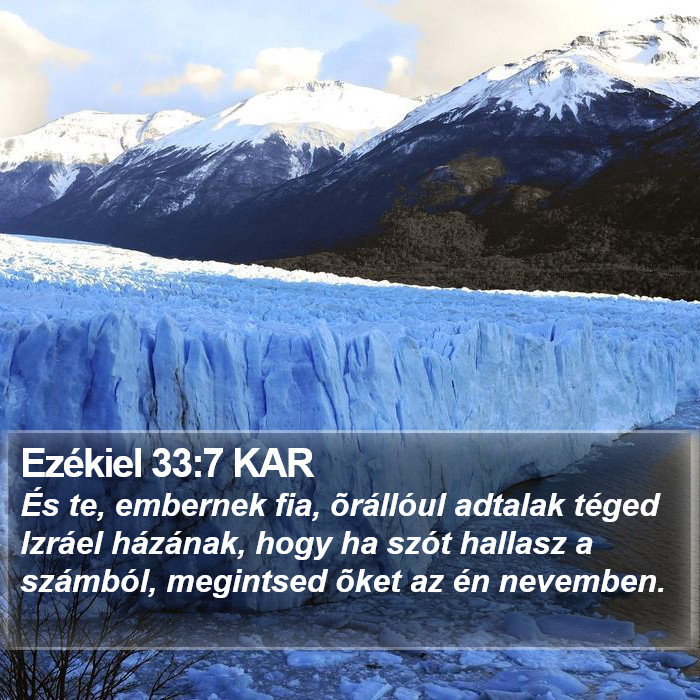 Ezékiel 33:7 KAR Bible Study