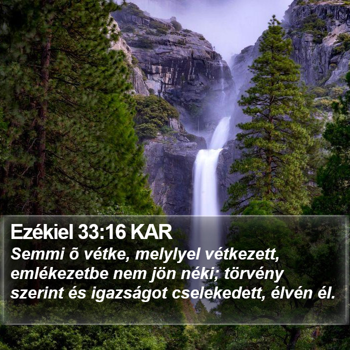 Ezékiel 33:16 KAR Bible Study