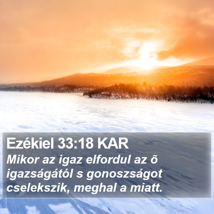 Ezékiel 33:18 KAR Bible Study