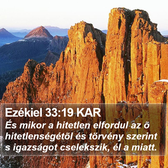 Ezékiel 33:19 KAR Bible Study