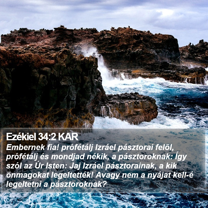 Ezékiel 34:2 KAR Bible Study