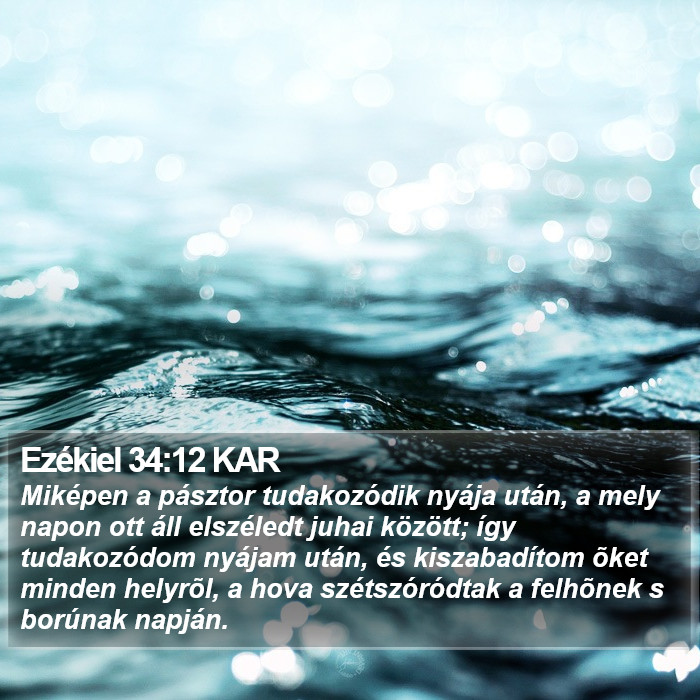 Ezékiel 34:12 KAR Bible Study