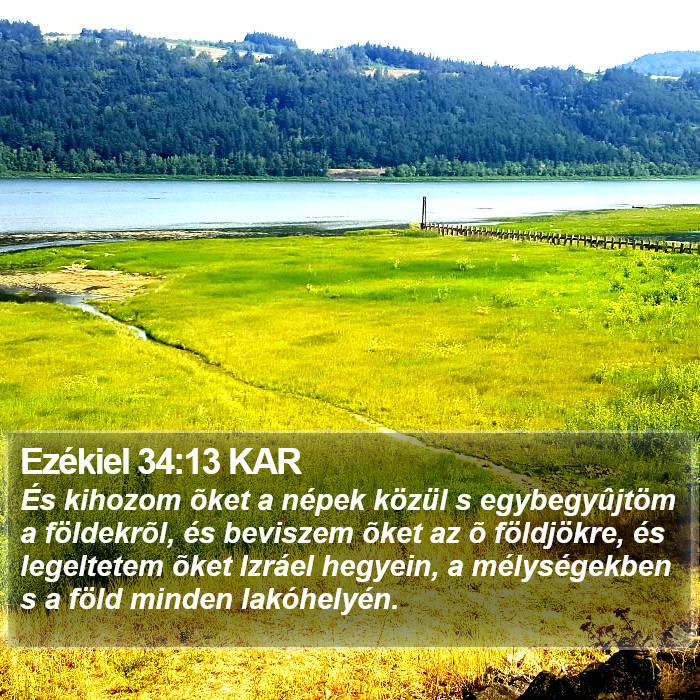 Ezékiel 34:13 KAR Bible Study