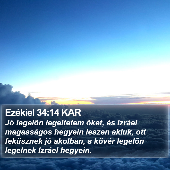 Ezékiel 34:14 KAR Bible Study