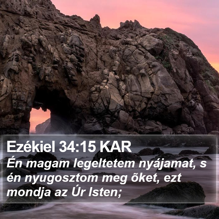 Ezékiel 34:15 KAR Bible Study