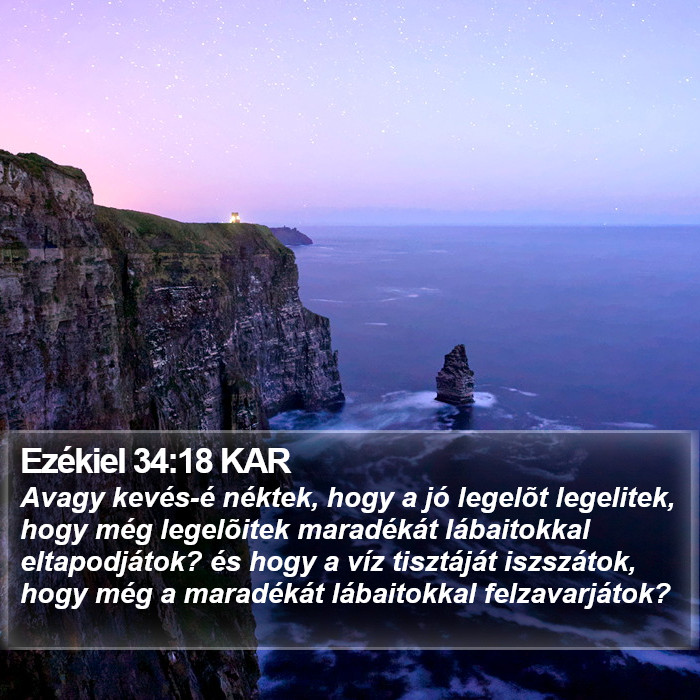 Ezékiel 34:18 KAR Bible Study