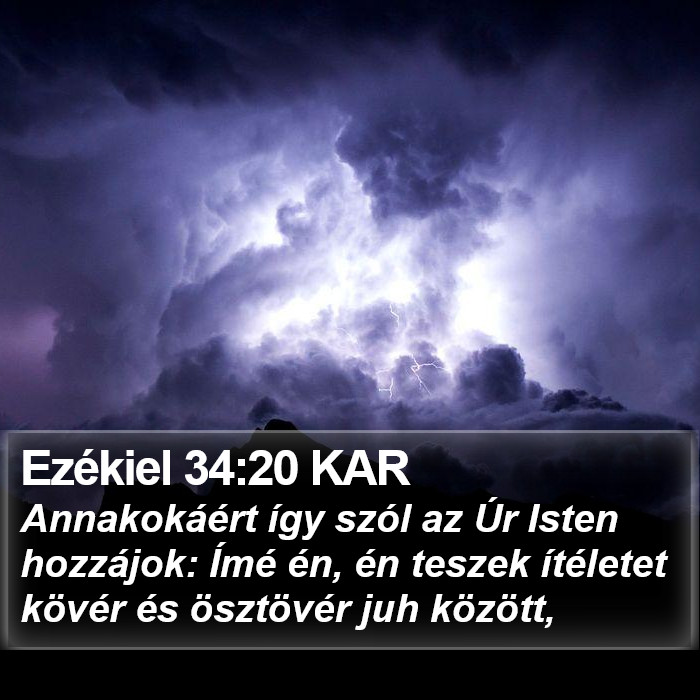 Ezékiel 34:20 KAR Bible Study