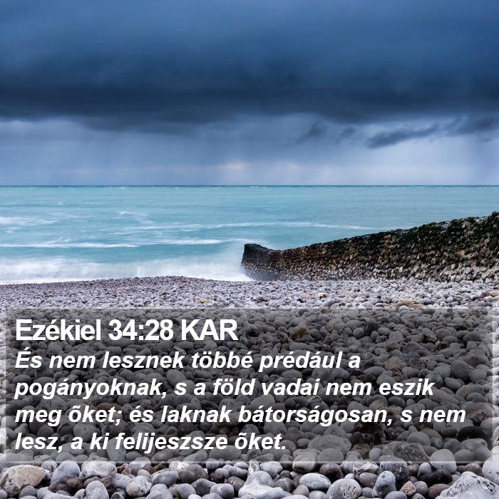 Ezékiel 34:28 KAR Bible Study
