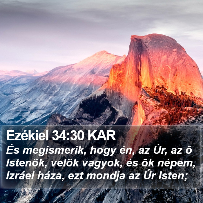 Ezékiel 34:30 KAR Bible Study