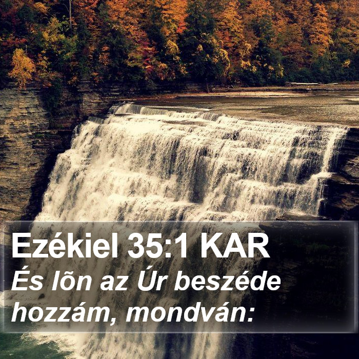 Ezékiel 35:1 KAR Bible Study